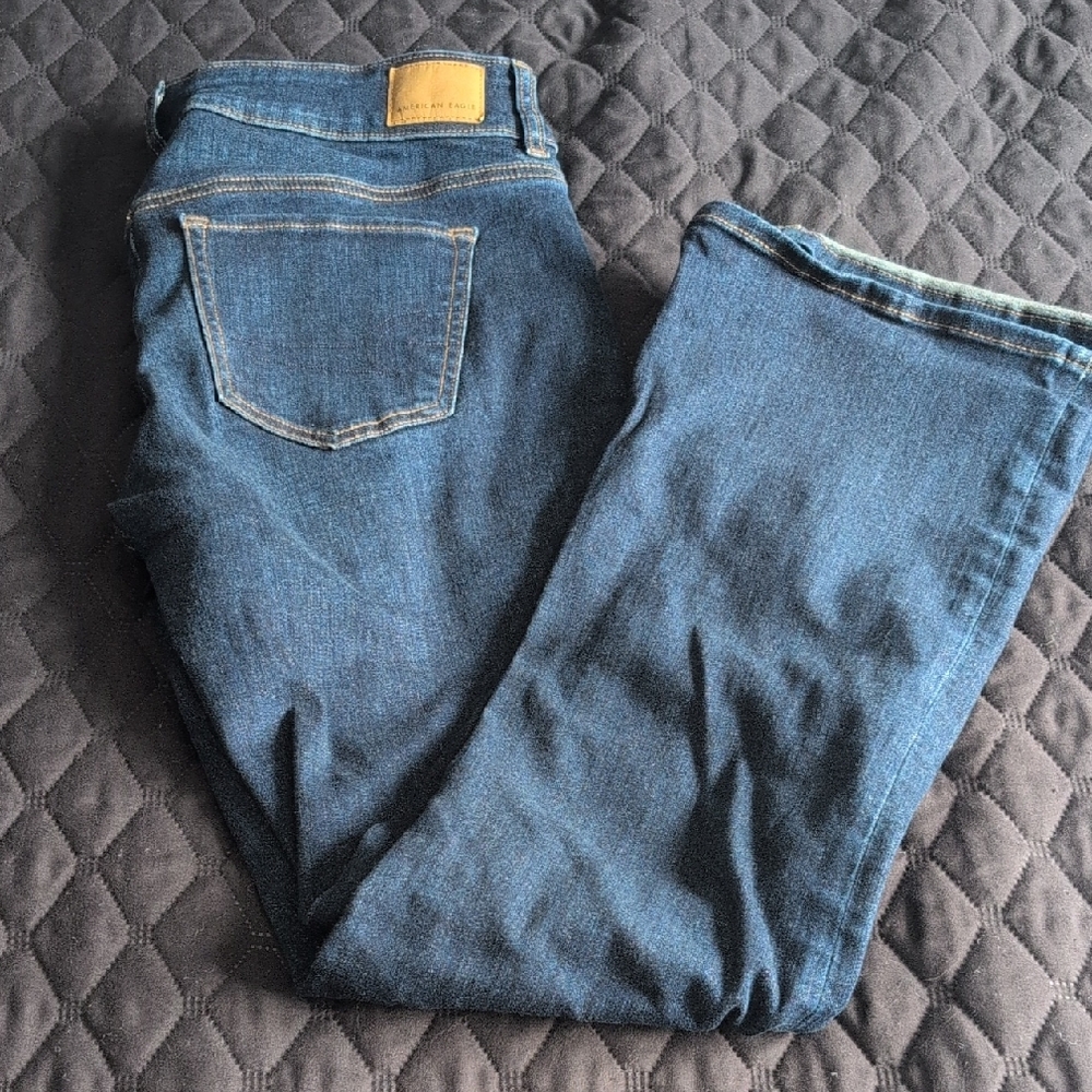 American Eagle Outfitters Dark Blue Straight Jeans